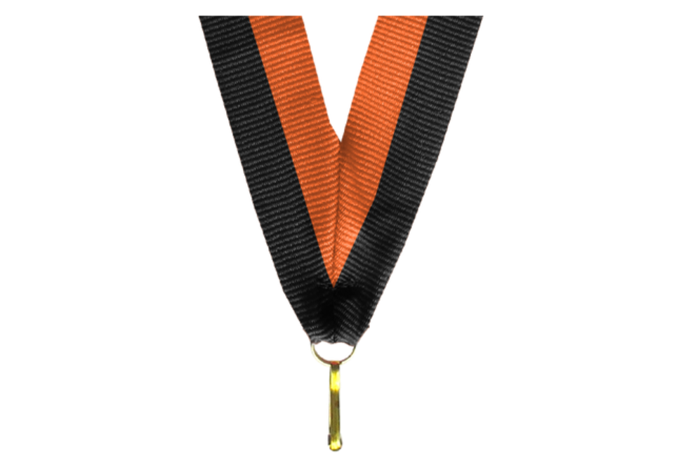 100er Pack Bänder - Breite 11 mm / Länge ca. 400 mm - Schwarz/Orange / 11x400mm
