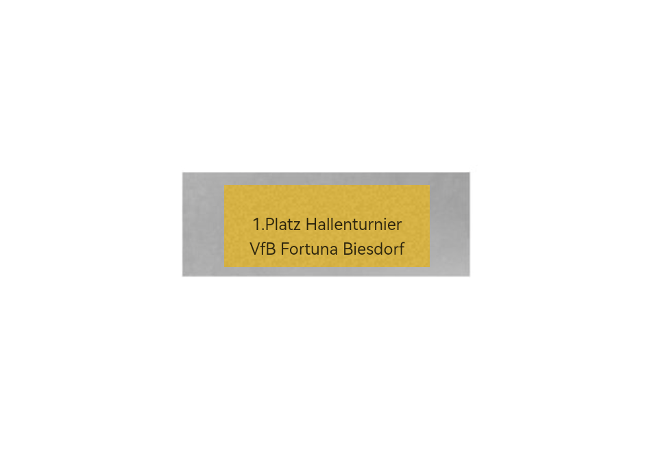 Fußball Pokal FG401 - Silber Mehrfarbig / 27 cm