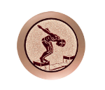 Glastrophäe 136-4 Schild & Emblem - 13 cm / Blau