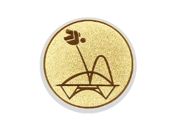 Glas Pokal 3526 Schild & Emblem - Transparent / 19 cm