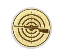 Glastrophäe 136-4 Schild & Emblem - 18 cm / Blau