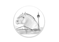 Glastrophäe 136-2 Schild & Emblem - Bunt / 13 cm