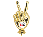 Mini Pokal Sieger Finger P110 - Gold / 17 cm
