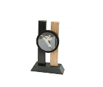 Holz Pokal Karate FG005 - Schwarz Braun / 23 cm