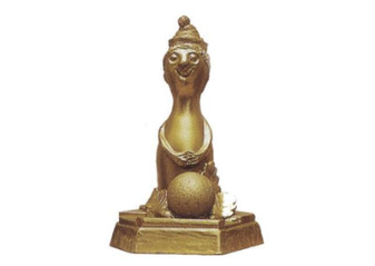 Kegel Pudel - Gold / 16 cm