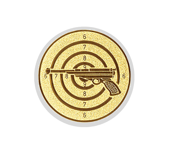 Glas Ständer W19x Schild & Emblem - 19.5 cm / Auswahl Rot