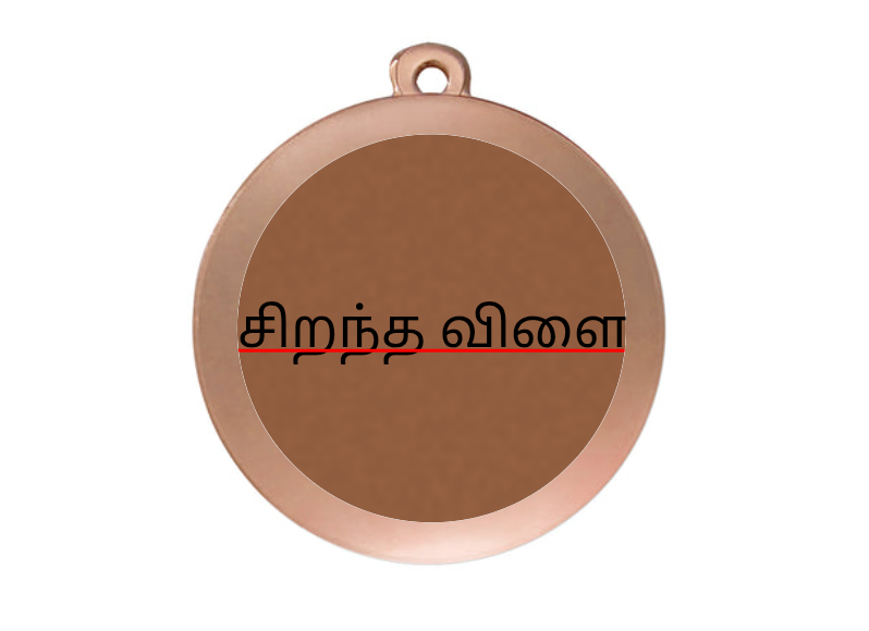 Zahl 3 Medaille ME005/B Ø 50mm SM - 50 mm / Bronze