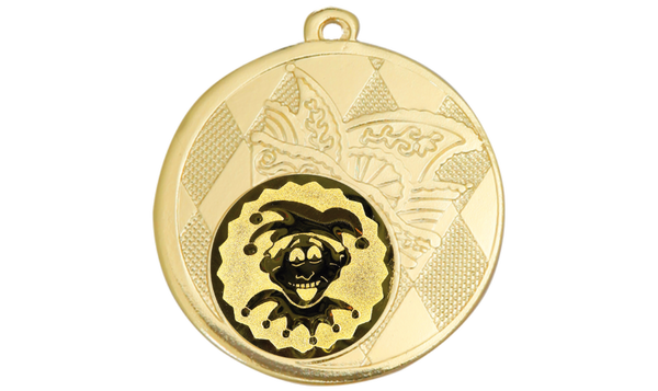 Karnevals Medaille D121 - 50 mm / Gold