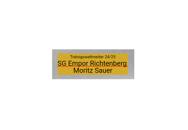 Fußball Figur FG905 - 12 cm / Gold Silber