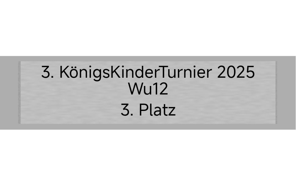 Gravurschild Silber selbstklebend - Silber / 60 x 15 mm