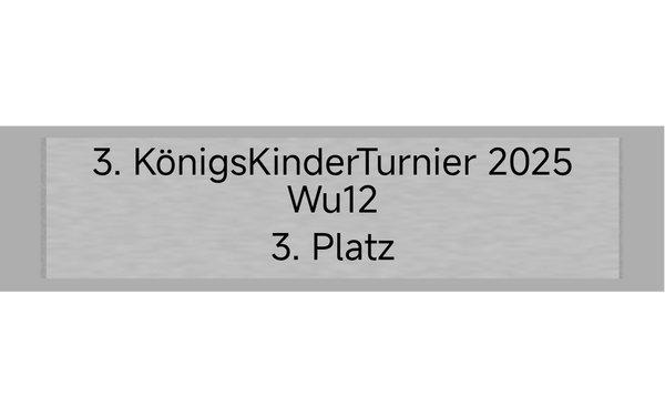 Gravurschild Silber selbstklebend - Silber / 60 x 15 mm