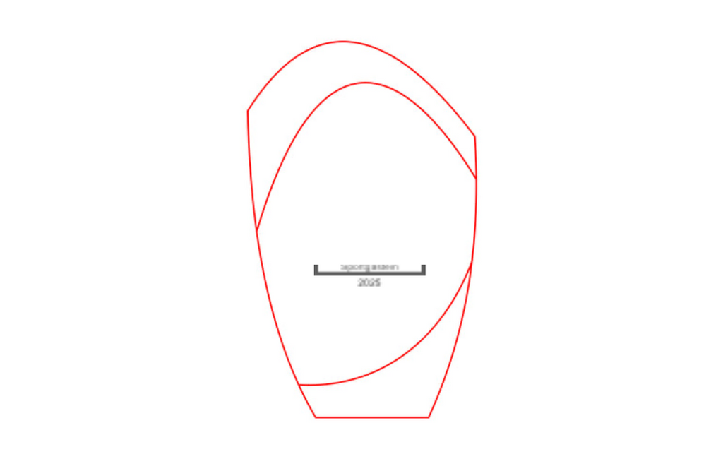 Glas Pokal Rot W55-L - Rot/Transparent / 18.5 cm