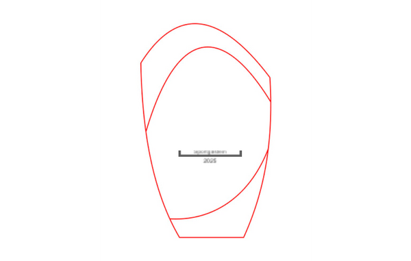 Glas Pokal Rot W55-L - Rot/Transparent / 18.5 cm