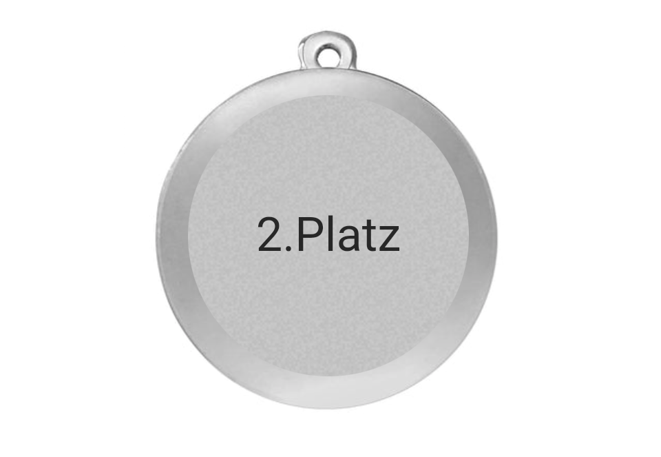 Medaille Fußball D112A Ø 50mm - Silber / 50 mm