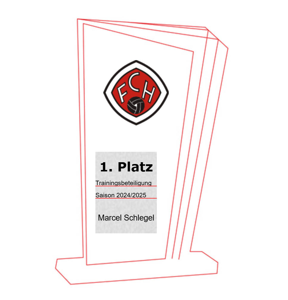 Glas Pokal 172-4 Lasergravur - 23 cm Gold / Laser-Gravur