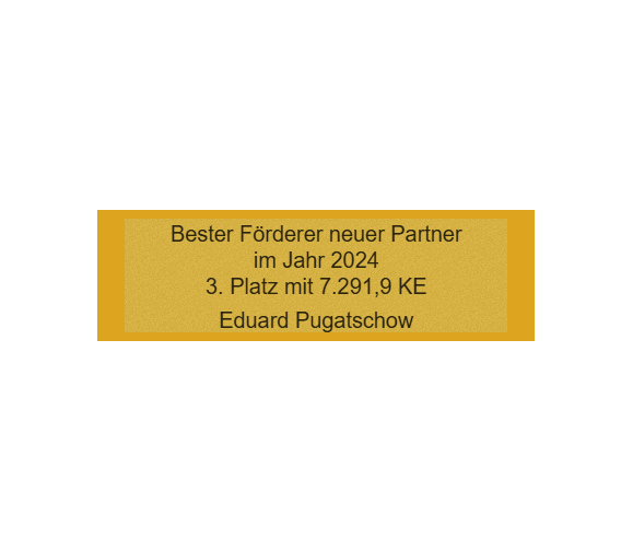 Gravurschild Gold selbstklebend - Gold / 50 x 15 mm