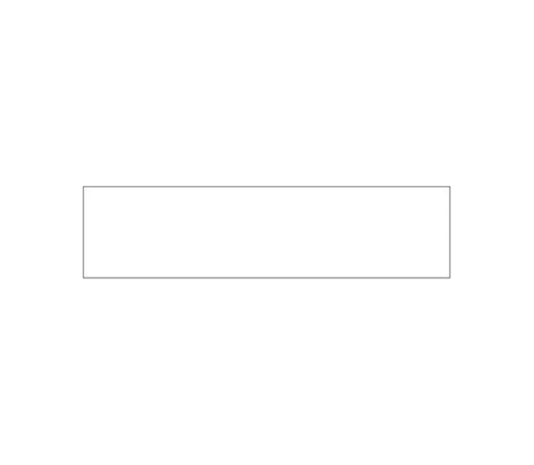 Klingelschild Weiß selbstklebend - Weiß / 60 x 15 mm