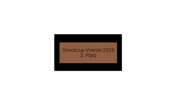 Würfel Trophäe KS418 - 12 cm / Schwarz