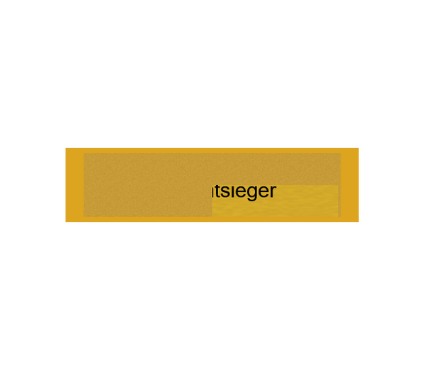 Gravurschild Gold selbstklebend - Gold / 60 x 15 mm