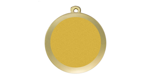 Medaille Fußball D112A Ø 50mm - Gold / 50 mm