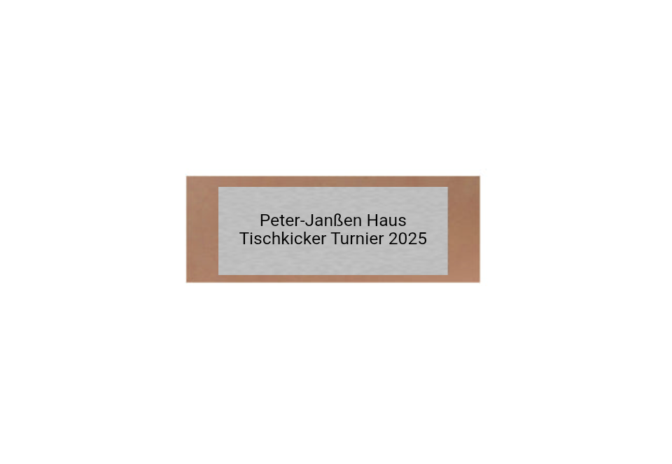 Glas Pokal Kicker FG091 - 15 cm / Transparent Schwarz