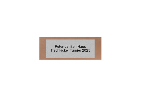 Glas Pokal Kicker FG091 - 15 cm / Transparent Schwarz