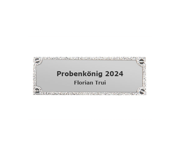 Gravurschild edel in Silber - Silber / 73 x 28 mm