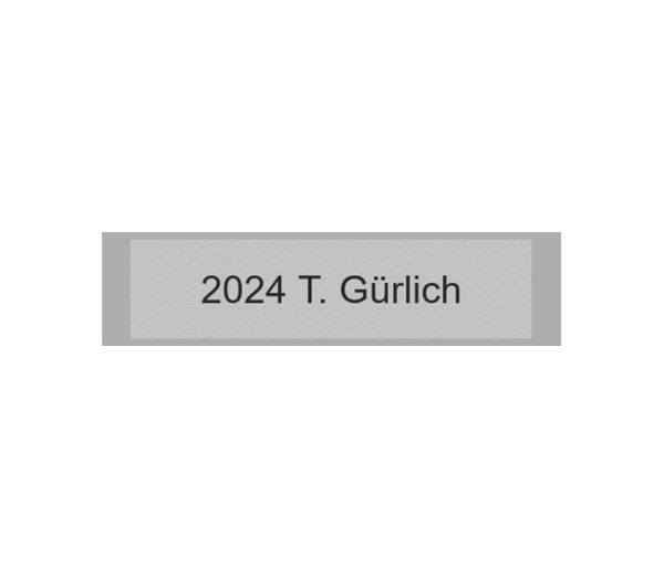 Gravurschild Silber selbstklebend - Silber / 60 x 15 mm
