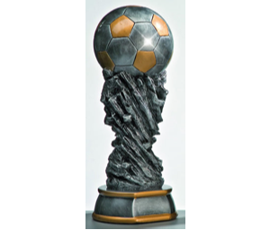 Fußball Pokal 3735x - Silber Gold / 45 cm