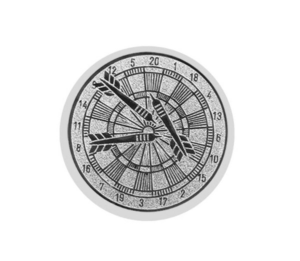 Glas Pokal 8805 blau Schild & Emblem - Silber Blau / 18 cm