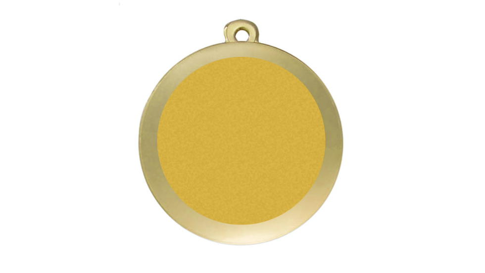 Medaille Fußball D112A Ø 50mm - Gold / 50 mm