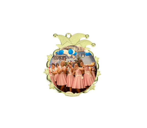 Karnevals Medaille D53 - Gold / 65x70mm