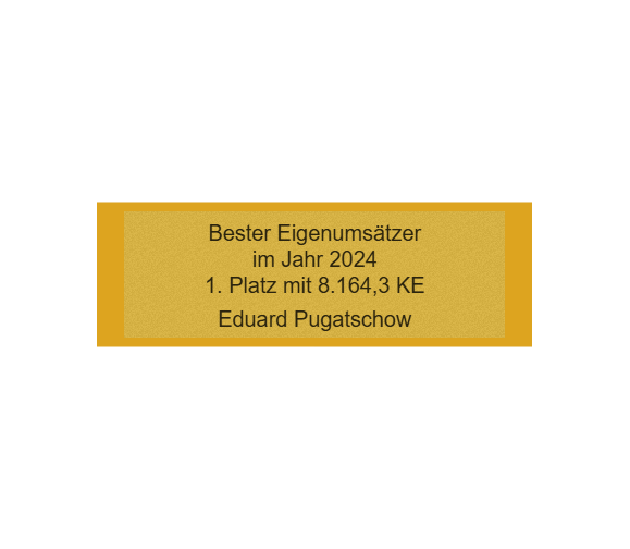 Gravurschild Gold selbstklebend - Gold / 60 x 20 mm