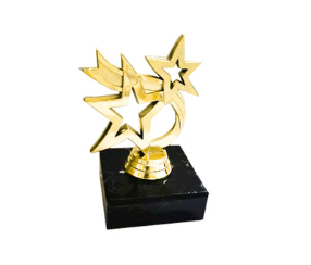 Mini Pokal Stern 190-G - Gold / 10 cm