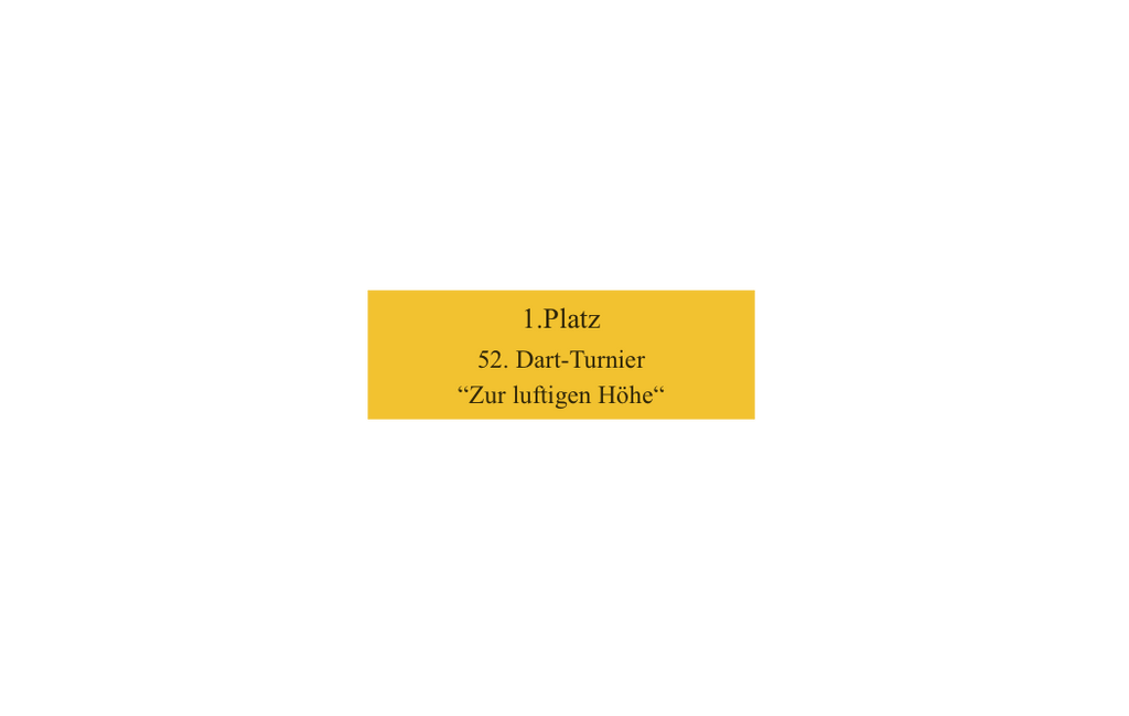 Dart Pokal FG4121 - 14.5 cm / Silber Mehrfarbig