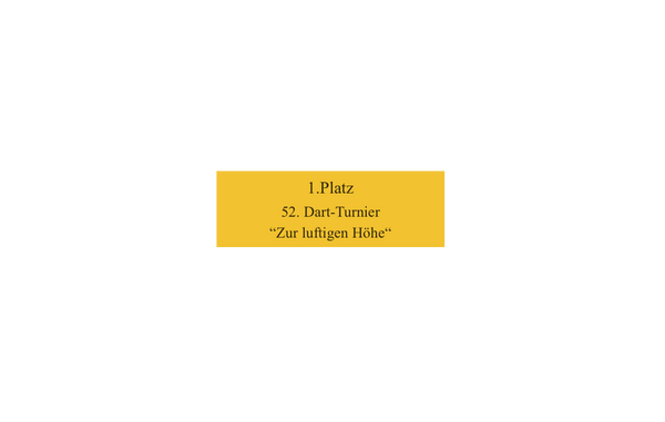 Dart Pokal FG4121 - 14.5 cm / Silber Mehrfarbig