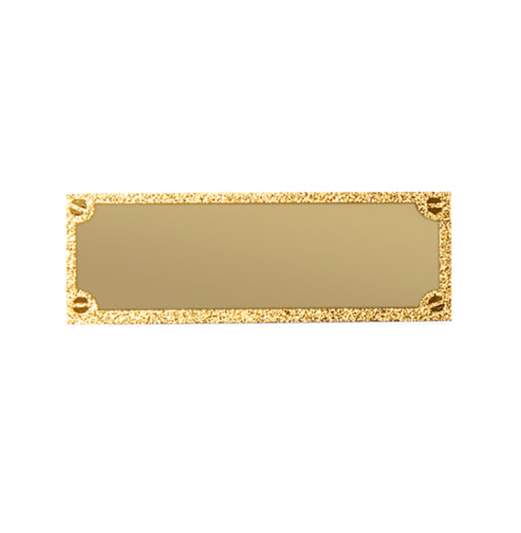 Gravurschild edel in Gold - Gold / 50 x 18 mm