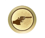 Glastrophäe 136-2 Schild & Emblem - Bunt / 18 cm