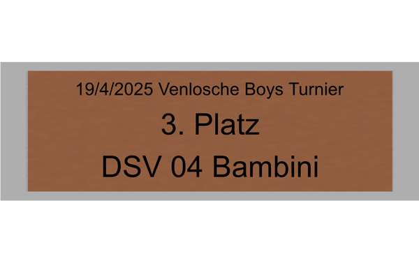 Fußball Pokal 0951 - 28 cm / Gold/Blau