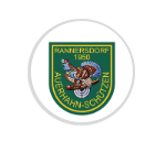 Glas Pokal 137-1 Schild & Emblem - Gold / 19 cm