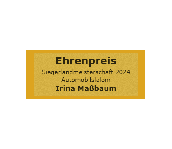 Gravurschild Gold selbstklebend - Gold / 60 x 25 mm