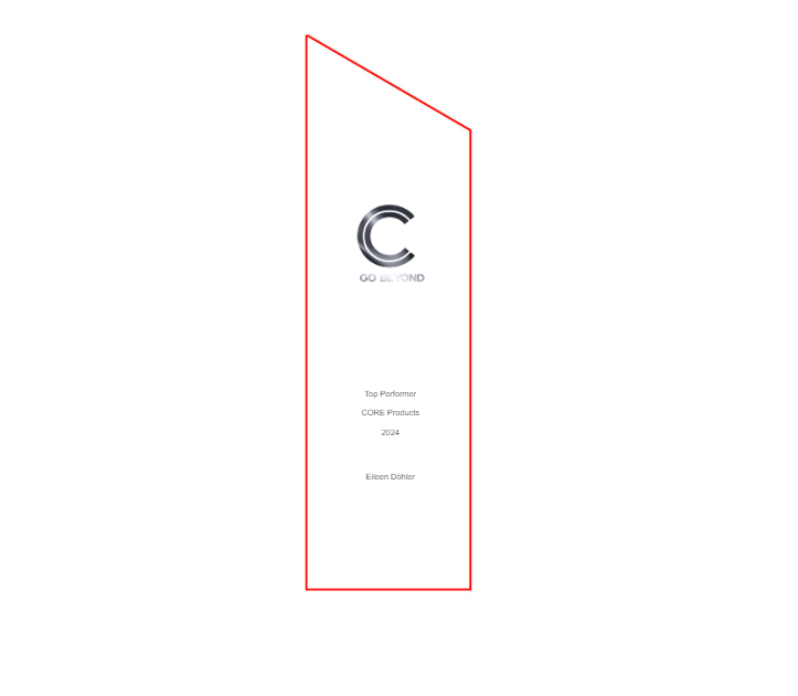 Black Monument Award 74012 - Schwarz Silber / 27.5 cm / Laser-Gravur