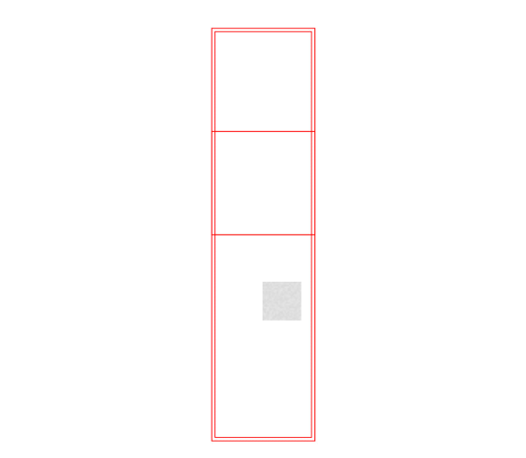 Crystal Ice Cubix 79059 - Transparent/matt / 6cm x 6cm x 24cm / Farbdruck