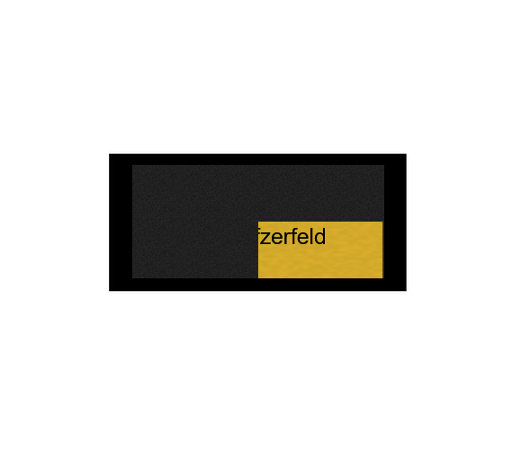 Fußballpokal 87-0 - Gold Schwarz / 39 cm