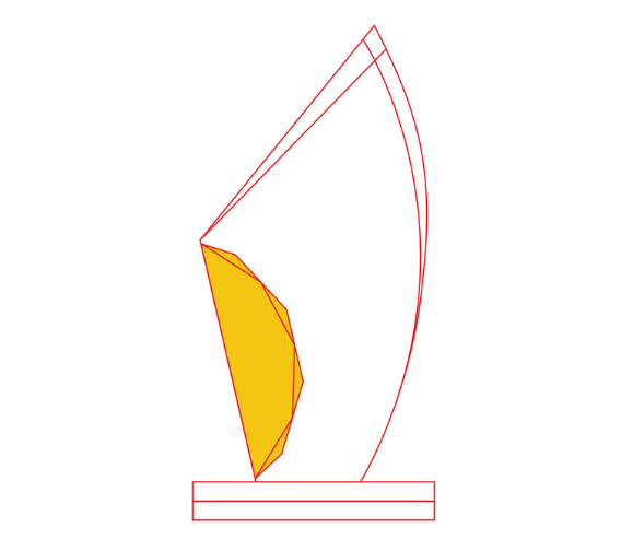 Jewel Award 73452 - Laser-Gravur / Gold / 23.5 cm