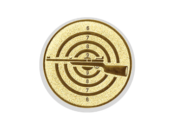 Glas Ständer W19x Schild & Emblem - 19.5 cm / Auswahl Rot