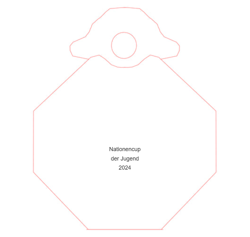 Glasmedaille 6736x Ø 85mm - Klar/Gold / Ø 85 mm