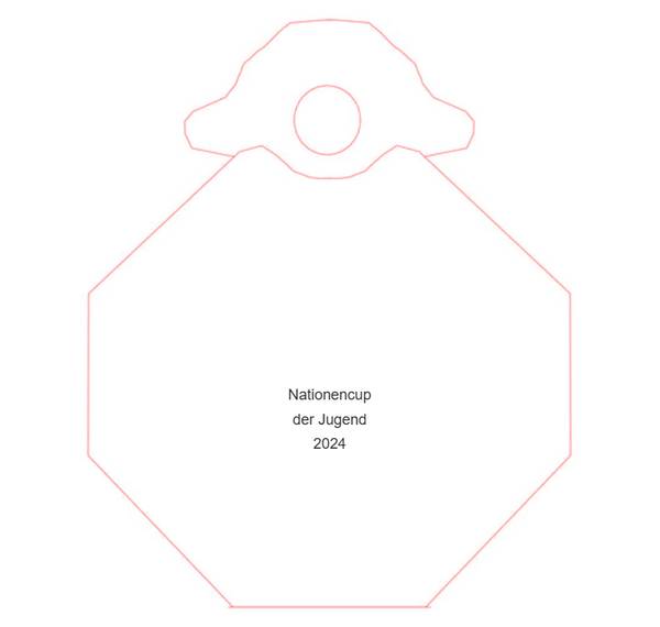 Glasmedaille 6736x Ø 85mm - Klar/Gold / Ø 85 mm