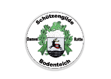 Glas Pokal 8805 blau Schild & Emblem - Silber Blau / 20 cm