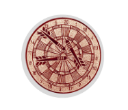 Glas Pokal 8805 blau Schild & Emblem - Silber Blau / 16 cm